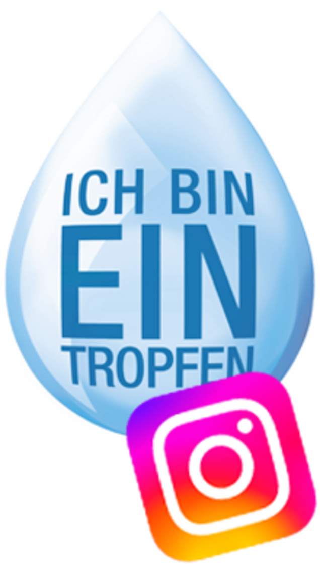 Ein Tropfen bei Instagram